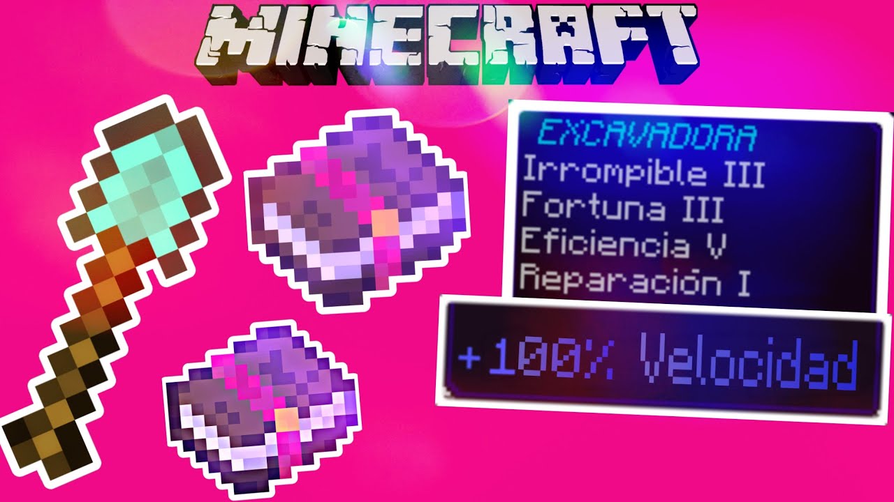 encantamientos para la pala en minecraft