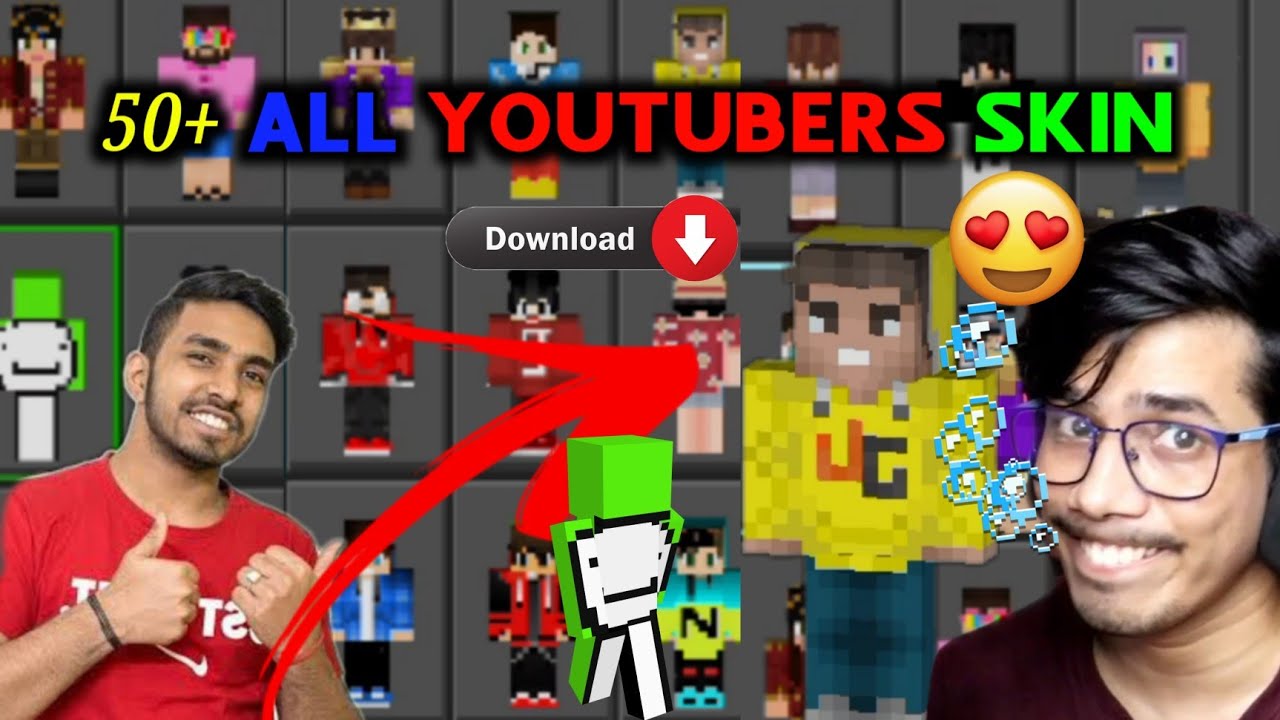 minecraft skins download youtubers